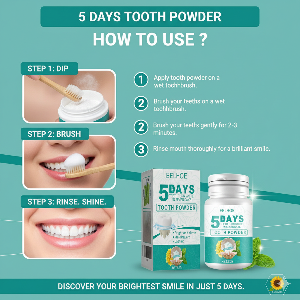 5-Day Teeth Whitening Powder